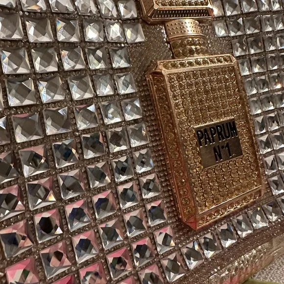 Gold Croc-Embossed Satchel - Picture 2 of 7